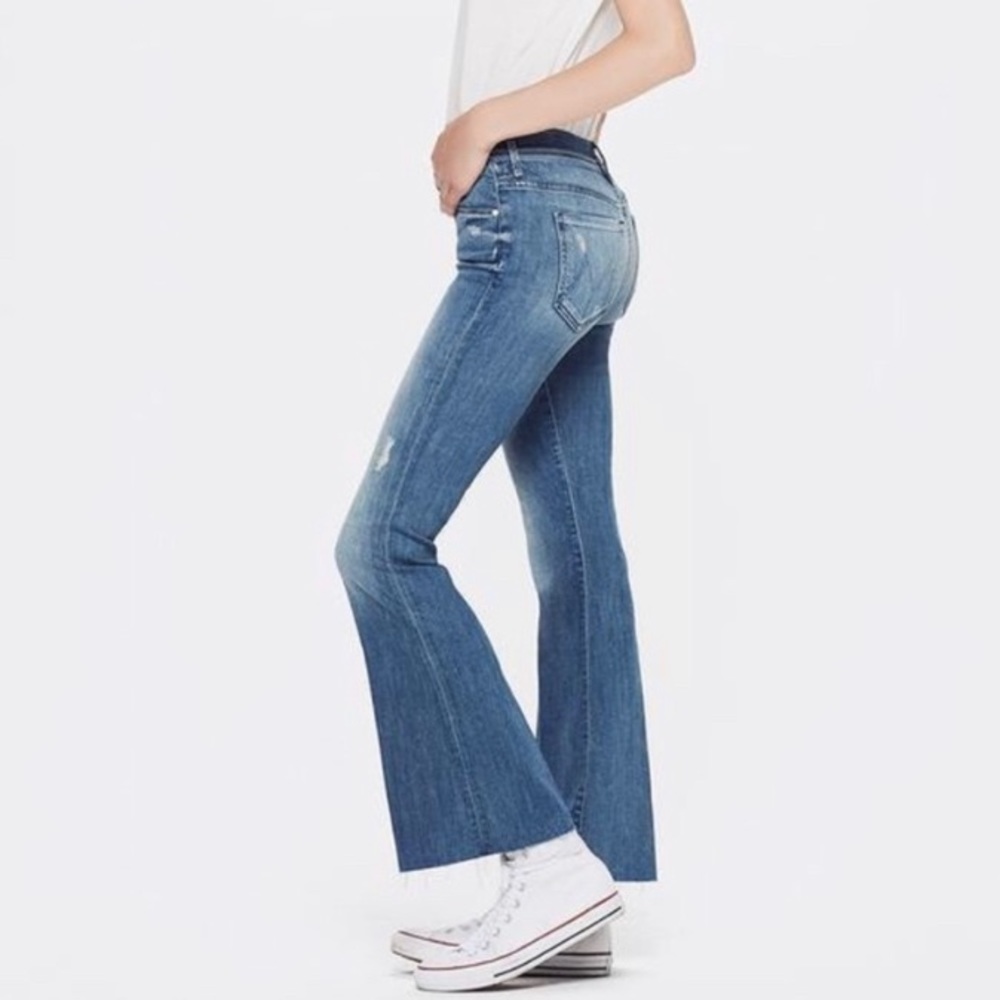 MOTHER Denim - The Weekender Graffiti Girl Size 24